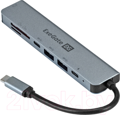 Док-станция для ноутбука ExeGate DUB-21C PD CR H / EX293983RUS - фото