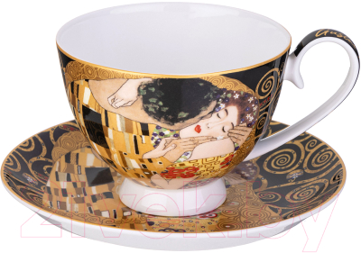 Чашка с блюдцем Lefard Поцелуй / 104-1013 - фото