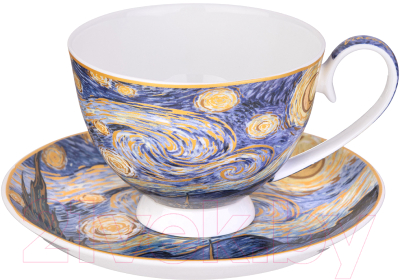 Чашка с блюдцем Lefard Звездная ночь / 104-1011 - фото