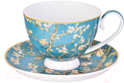Чашка с блюдцем Lefard Цветущий миндаль / 104-1010 - фото