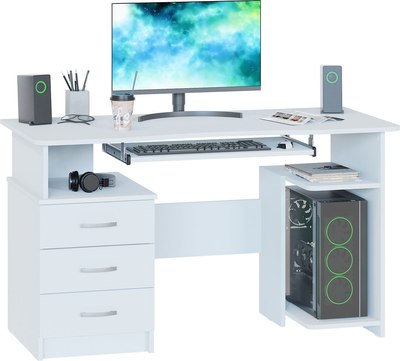 Компьютерный стол Сокол-Мебель КСТ-08.1 (белый)
