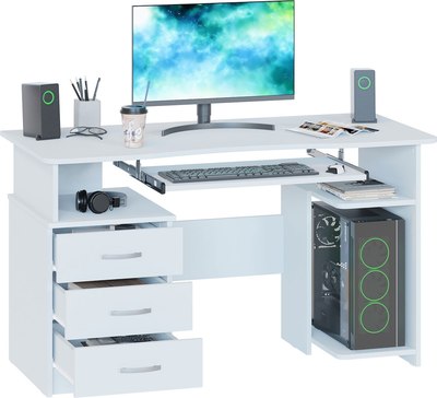Компьютерный стол Сокол-Мебель КСТ-08.1 (белый)