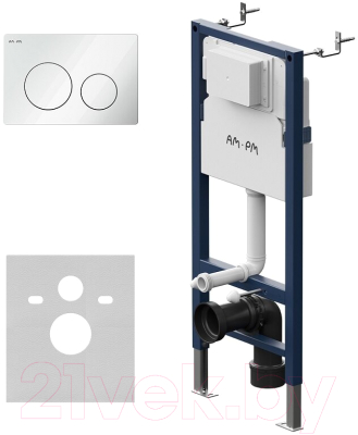 Унитаз подвесной с инсталляцией AM.PM I012709.0101 + X-Joy C851701SC
