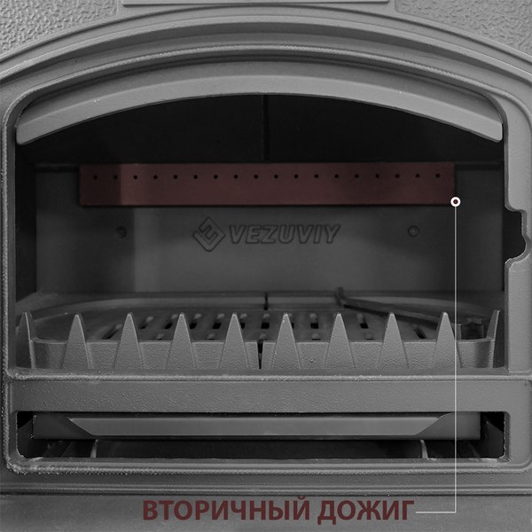 Печь-камин Везувий KZ-14 (антрацит)