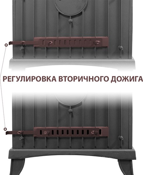 Печь-камин Везувий KZ-14 (антрацит)