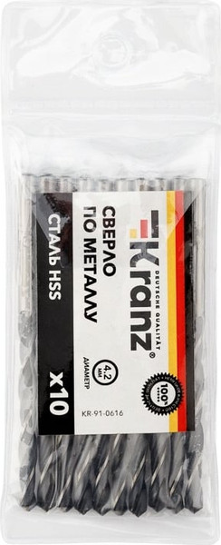 Набор сверл Kranz KR-91-0616