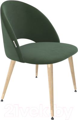 Стул Sheffilton SHT-ST34/S95-WH-1 (лиственно-зеленый/прозрачный лак/черный муар) - фото