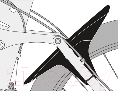 Крыло для велосипеда SKS Germany Flap Guard Dark / 11653