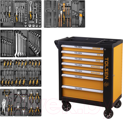 Универсальный набор инструментов Tolsen TT85412 - фото