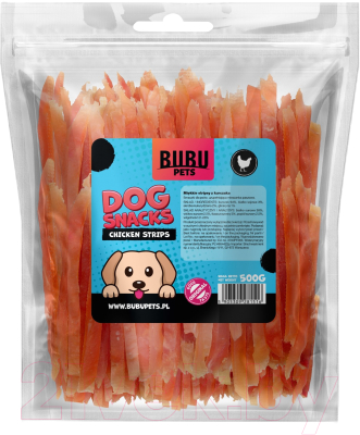 Лакомство для собак Bubu Pets Мягкие куриные стрипсы / PS0002 - фото