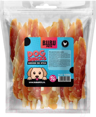 Лакомство для собак Bubu Pets Куриное филе на палочке / PS0004 - фото
