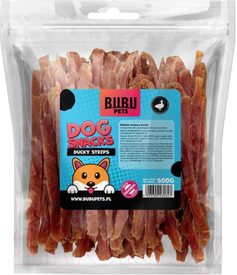 Лакомство для собак Bubu Pets Мягкие утиные стрипсы / PS0006 - фото