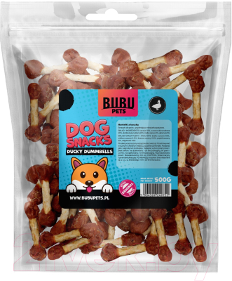 Лакомство для собак Bubu Pets Гантели с уткой / PS0007 - фото