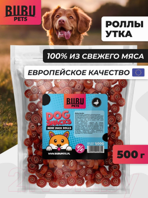 Лакомство для собак Bubu Pets Роллы утка / PS0020