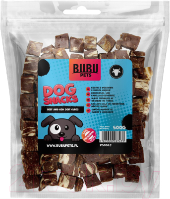 Лакомство для собак Bubu Pets Косточки из говядины и трески, мягкие / PS0043 - фото