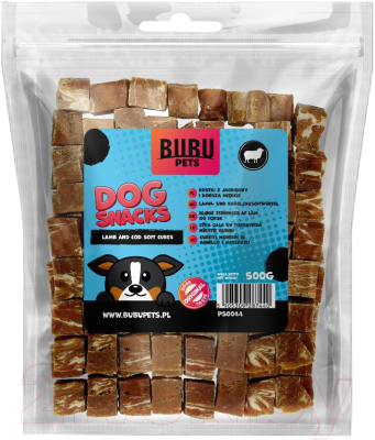 Лакомство для собак Bubu Pets Косточки из баранины и трески, мягкие / PS0044 - фото