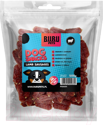 Лакомство для собак Bubu Pets Колбаски из мяса ягненка / PS0094 - фото