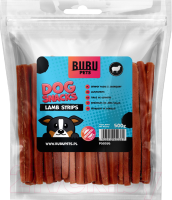 Лакомство для собак Bubu Pets Стрипсы из мяса ягненка / PS0095 - фото
