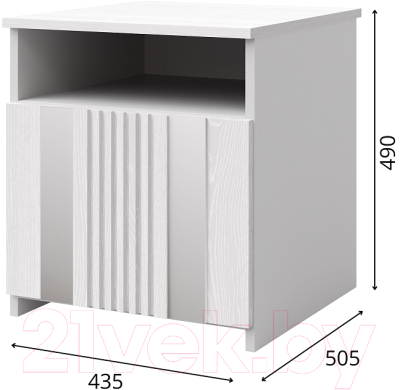 Прикроватная тумба Мебель-КМК 1ДН Харди КМК 0965.31