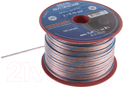 Кабель Rexant BlueLine 2x0.75 / 01-6204-3