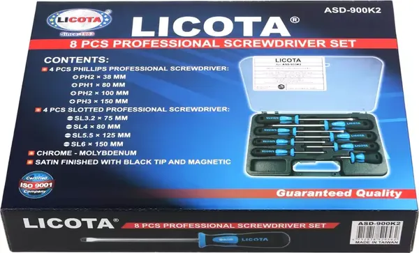Набор отверток Licota ASD-900K2