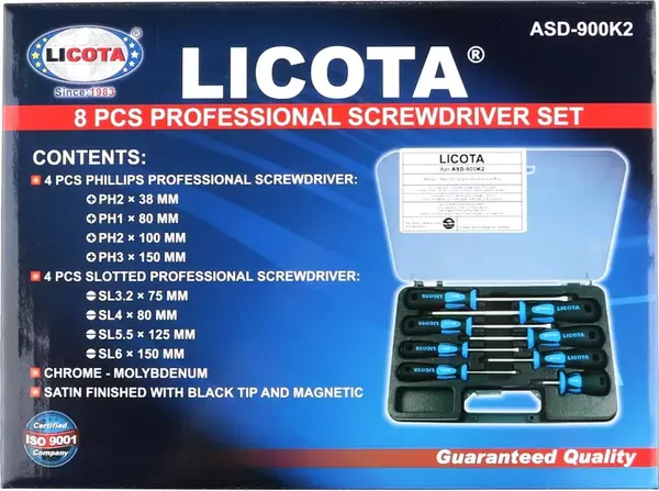 Набор отверток Licota ASD-900K2