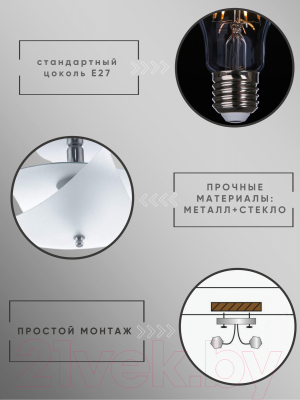 Люстра Aitin-Pro Зареница 255 НПБ 02-3x60-111