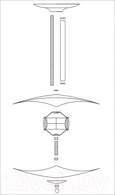 Люстра Aitin-Pro Зареница 255 НПБ 02-3x60-111