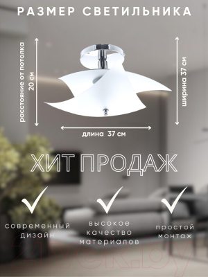 Люстра Aitin-Pro Зареница 255 НПБ 02-3x60-111