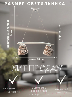 Потолочный светильник Aitin-Pro Кантри-2М НСБ 01-2х60-101