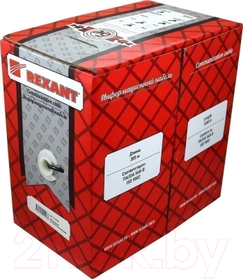 Кабель Rexant F/UTP CAT 5e PVC 1PR 24AWG / 01-0120 - фото