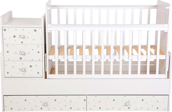 Детская кровать-трансформер Фея 1100 Звездное сияние / 0001033.9.18