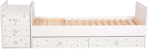 Детская кровать-трансформер Фея 1100 Звездное сияние / 0001033.9.18