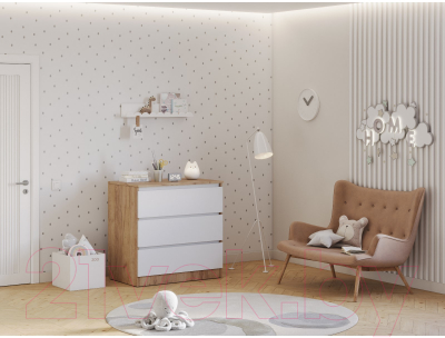 Комод пеленальный Polini Kids Simple 1980 / 0002323.173