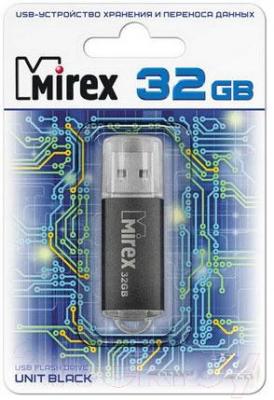 Usb flash накопитель Mirex Unit Black 32GB / 13600-FMUUND32 - фото