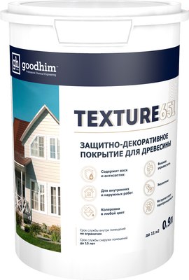 Защитно-декоративный состав GoodHim Для древесины Texture База А 651 / 58770 - фото