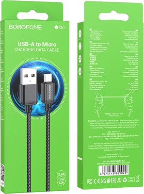 Кабель Borofone BX87 Micro 2.4А
