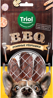 Лакомство для собак Triol BBQ Румяные ребрышки / 10171123 - фото