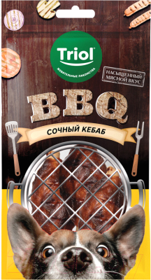 Лакомство для собак Triol BBQ Сочный кебаб / 10171124 - фото