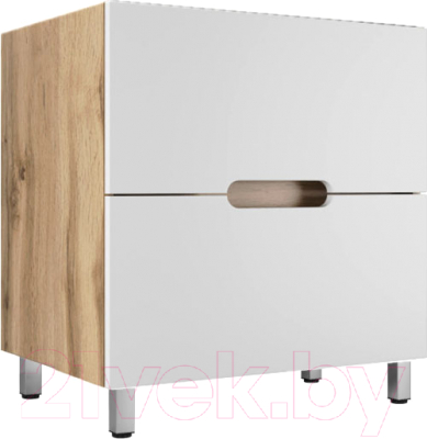Тумба под умывальник Style Line Куба 55 2 ящика Plus (напольная) - фото
