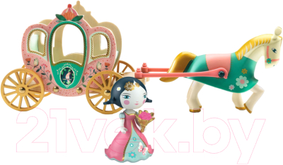 Набор фигурок коллекционных Djeco Принцесса Мила и карета / DJ06788 - фото