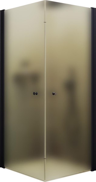 Душевой уголок MaybahGlass MGY-1293-6 (сатин стекло/черный) - фото