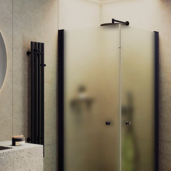 Душевой уголок MaybahGlass MGY-1293-6 (сатин стекло/черный)