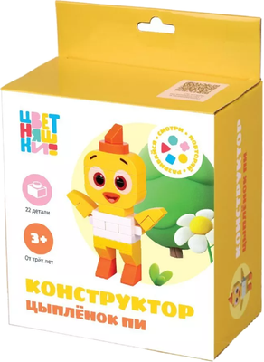 Конструктор On Time Цветняшки. Цыпленок Пи / 45178 - фото