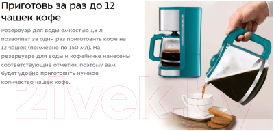 Капельная кофеварка Kitfort КТ-7251