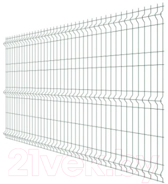 3D панель заборная Белзабор Fine RAL 6005 GL 1530x2500мм - фото