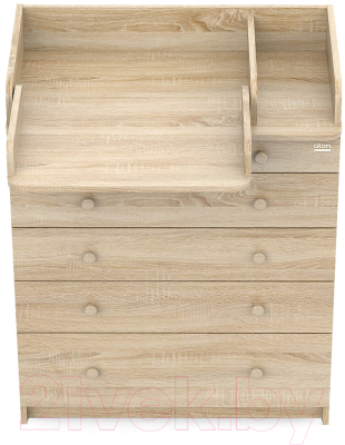 Комод пеленальный Атон Leo 805 С органайзером С шариковыми направляющими 