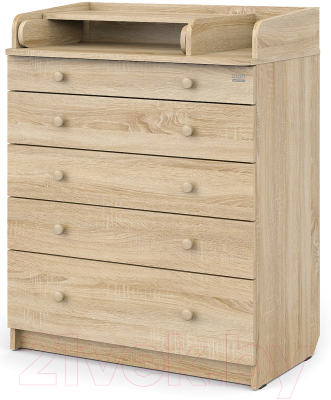 Комод пеленальный Атон Leo 805 С органайзером С шариковыми направляющими 