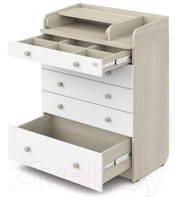 Комод пеленальный Атон Leo 805 С органайзером С шариковыми направляющими