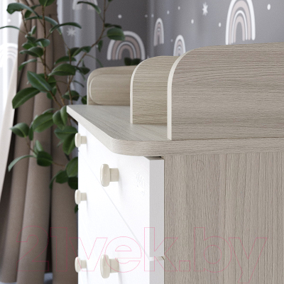 Комод пеленальный Атон Leo 805 С органайзером С шариковыми направляющими